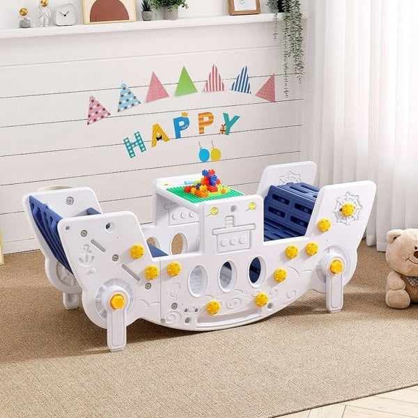 Multi in One Seesaw Slide Desk for Kids Living and Home