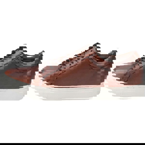 Jack & Jones Galaxy Leather Trainers - Cognac
