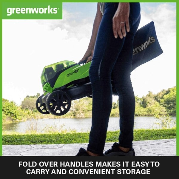 Greenworks Lawnmower 48V 36cm 2 x 2Ah Batteries and Charger
