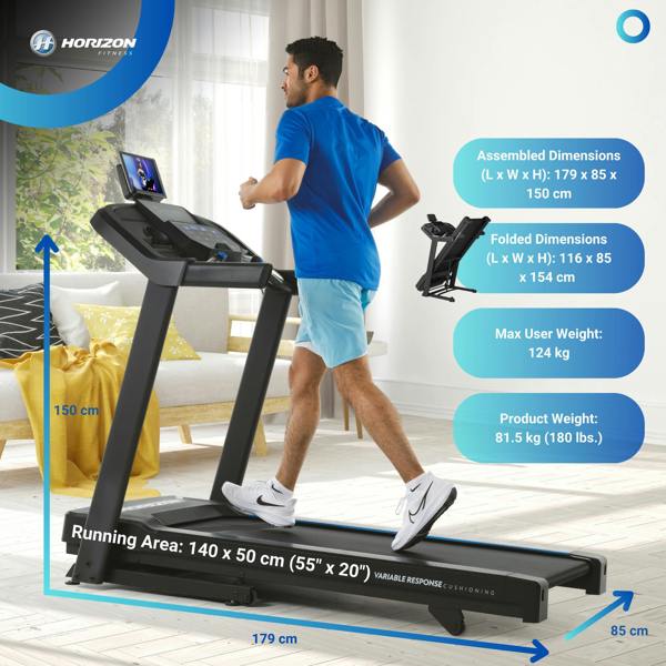Horizon 5.0AT @ Zone Treadmill - uk.johnsonfitness.com