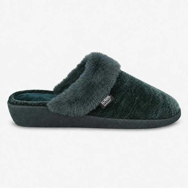 Totes SPARKLE HEELED MULE Mules   in  Green