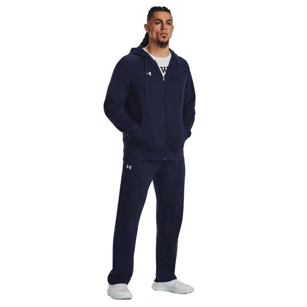Under Armour Mens Rival Fleece Full Zip Hoodie - Midnight Navy - 