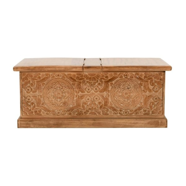IH Design Viva Mango Wood Coffee Table / Blanket Storage Box