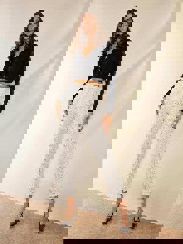 GWD Paola White Lace Trousers