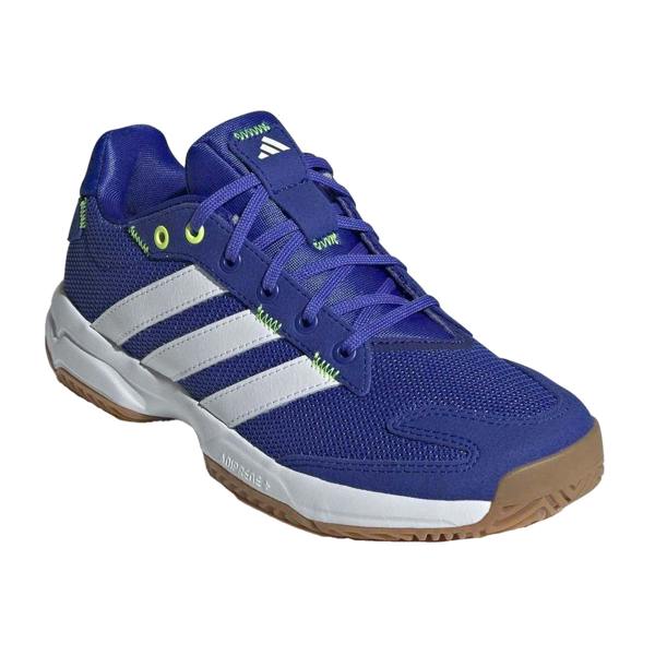 Adidas Childrens/Kids Stabil Indoor Court Trainers - Blue/White - 