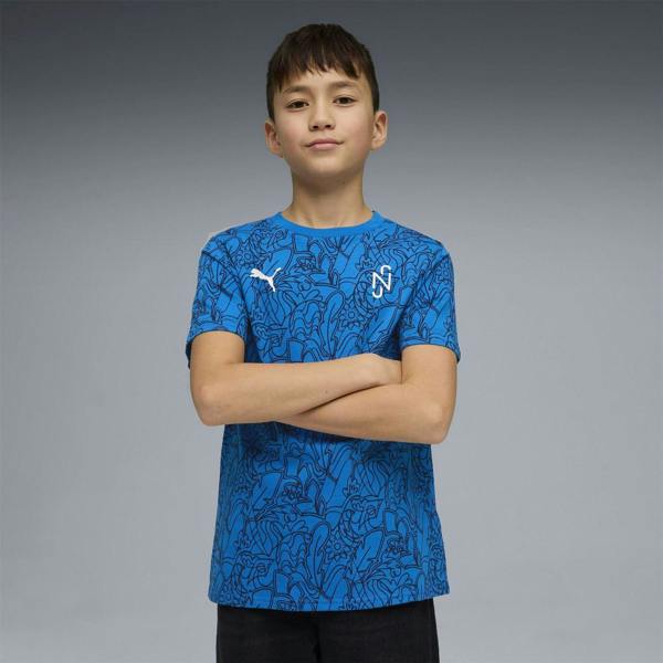 Puma Childrens/Kids Neymar Printed Regular T-Shirt - Blue - 