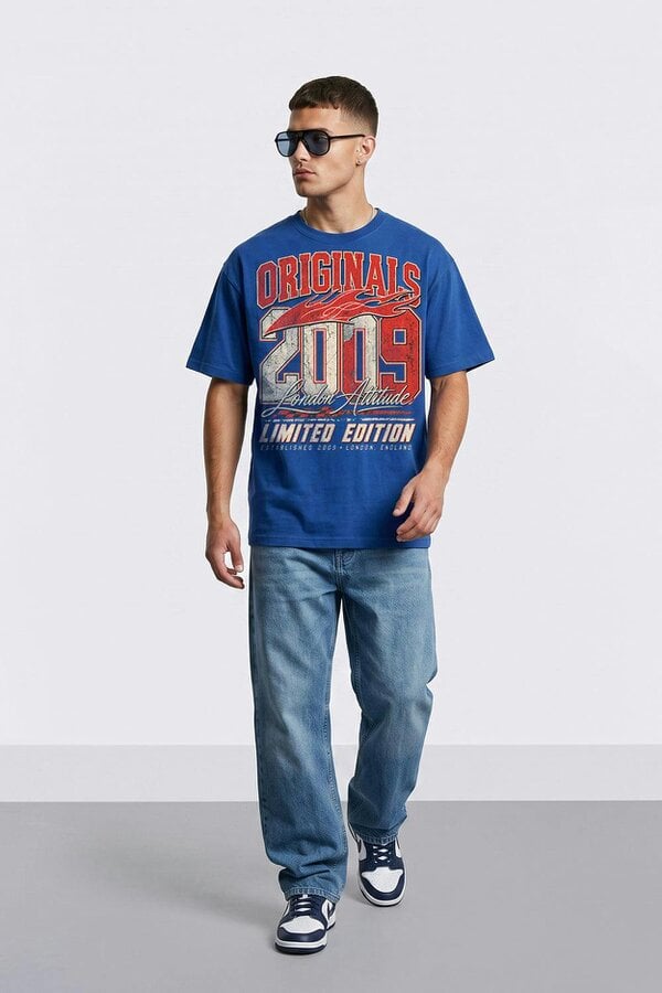 London Attitude Originals 2009 Oversized Heavyweight Graphic T-Shirt