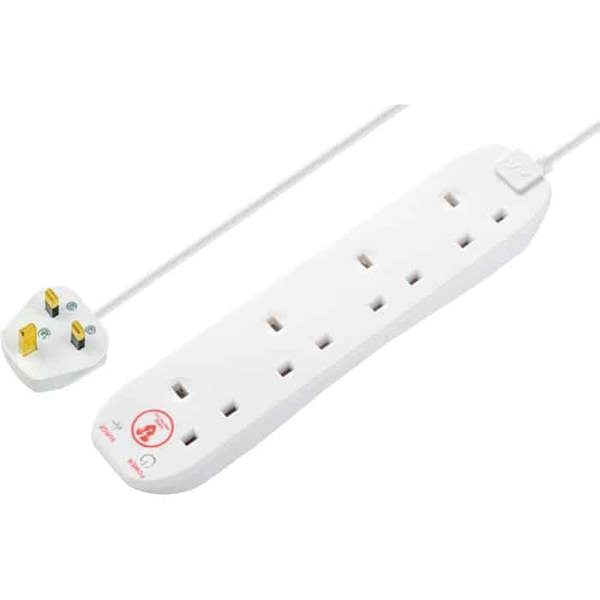 Masterplug 4 Socket  Extension Lead Surge Protected - SRG4210N