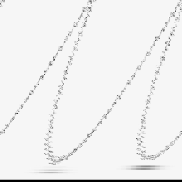 T. H. Baker Sterling Silver 2.5mm Square Byzantine Chain S1059-18