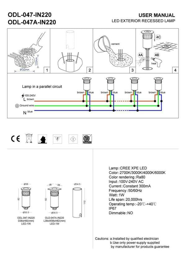 brass decking ground light installation guide
