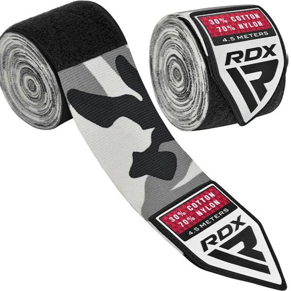 RDX Sports HAND WRAPS CAMO GRAY PLUS