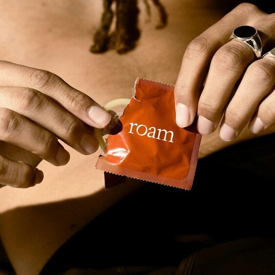 Roam Medium Brown Skin Tone Condoms - Regular Fit - For Safer Sex - Pack of 12
