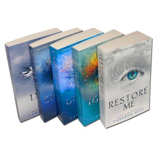 Tahereh Mafi Shatter Me Series 5 Books Set Shatter, Restore, Ignite, Unravel, Defy