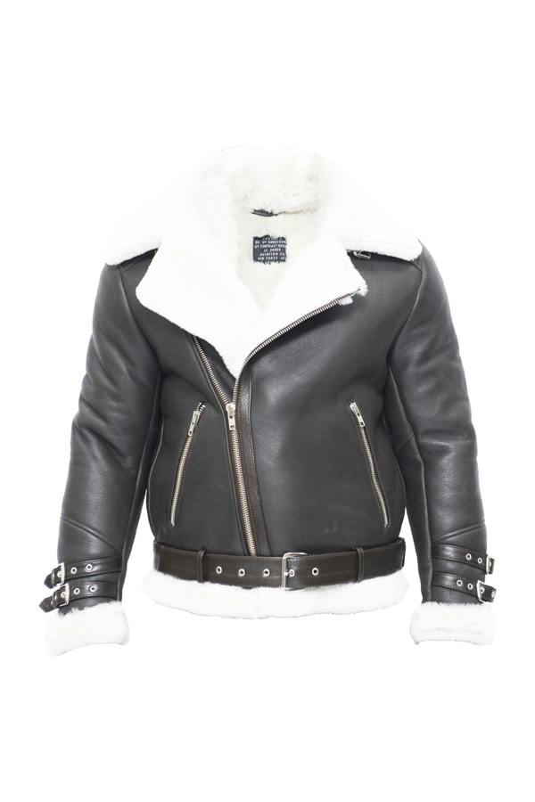 Infinity Leather Mens Sheepskin Leather Biker Jacket-Hayle