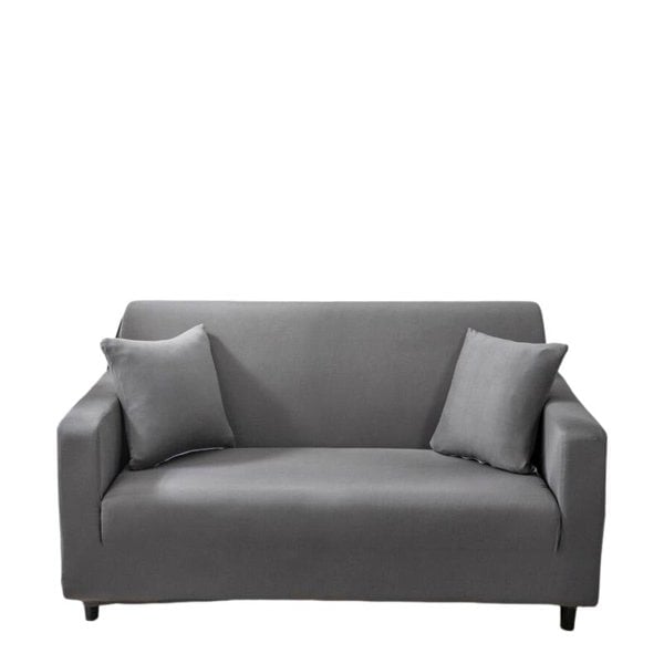 Anyhouz Anyseat 3 Seater Sofa Cover Plain Grey Style and Protection For Living Room Sofa Chair Elastic Stretchable Slipcover