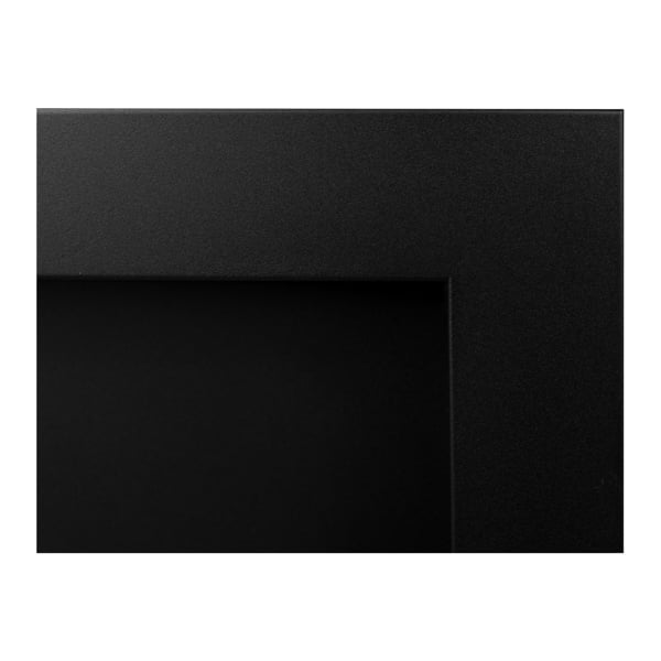 BIOFireplacesGMT Bioethanol Fireplace Wall Mounted 1200x400 Black Matt with Glass Ventless