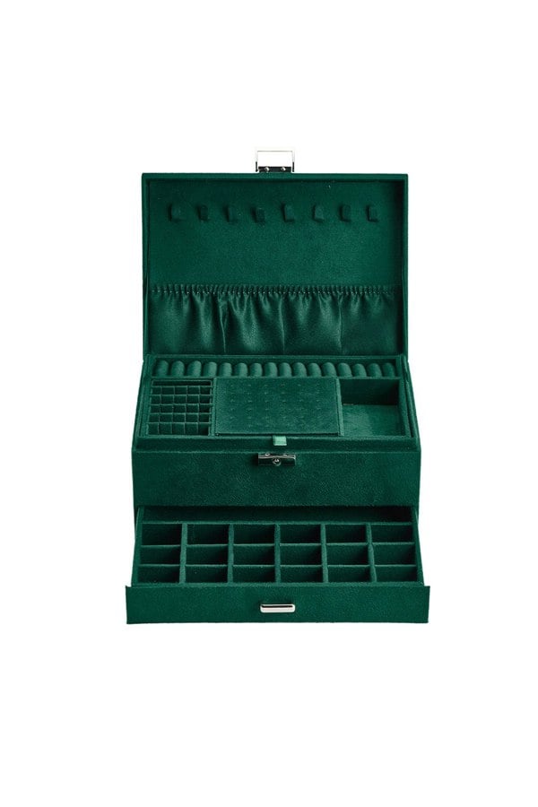 Living and Home Jewellery Box with Mechanism Key Lock