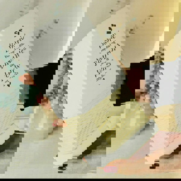 Personalised Memento Company Personalised Pet Pawprints Small Wooden Urn