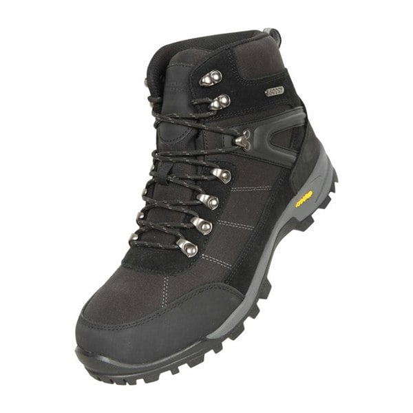 Mountain Warehouse Men's Storm Extreme Suede Waterproof Hiking Boots - Black