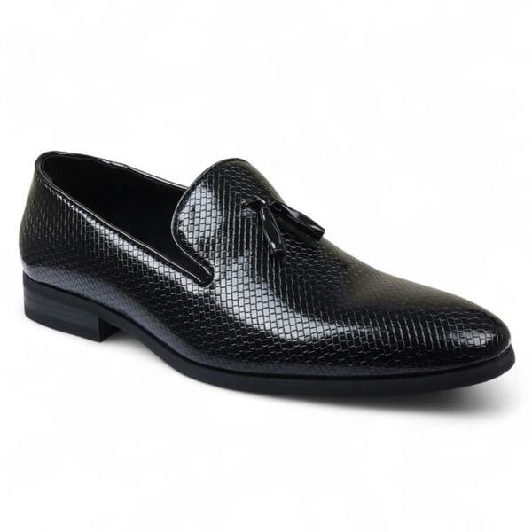 Dolcetto Men’s Formal Tassel Loafers Slip-On Leather Shoes