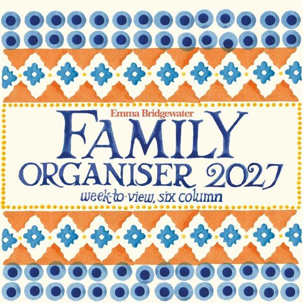 Emma Bridgewater, Sponged Family Organiser 2027, Family Planners, Week To View, Lifestyle, Gift