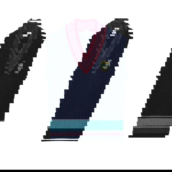 Lacoste Womens/Ladies Heavy Cotton Tennis Sweater Top - Navy