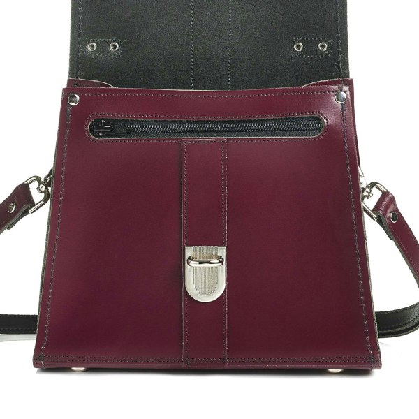 Marsala Red Leather Cross Body Bag - Cross Body Bag - Zatchels