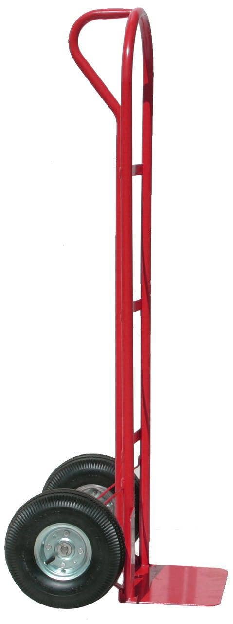 Bristol Tool Company 1894 High Back P Handle Sack Truck, Puncture-proof wheels, P Handle For Single Hand Use, Large Toe Plate, 250kg Capacity