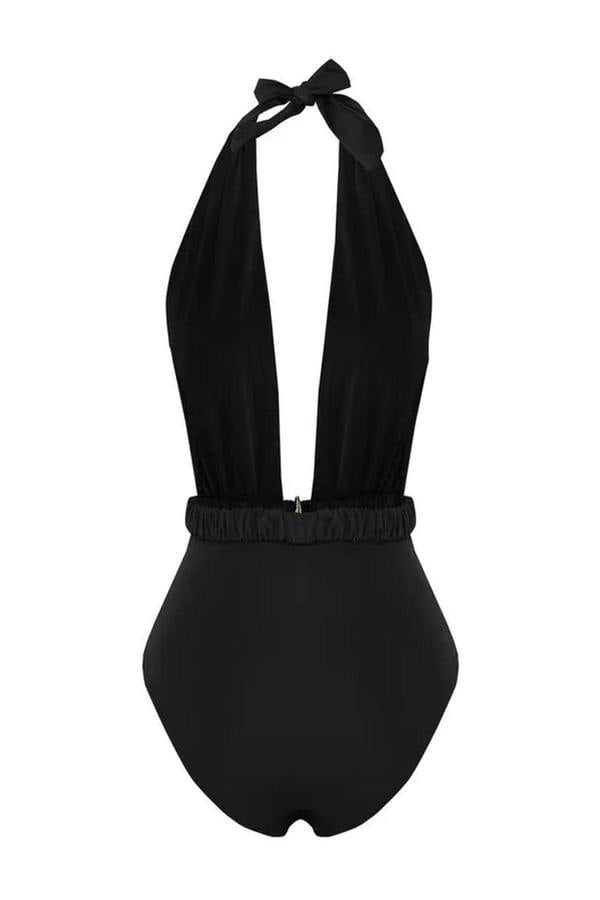 WOVCOR Deep V-Neck Padded Regular Swimsuit with Accessories