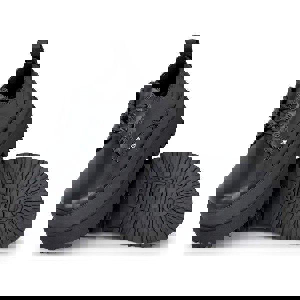 Buffalo PLUTO LACE UP - Women’s Black Lace-Up Platform Shoes