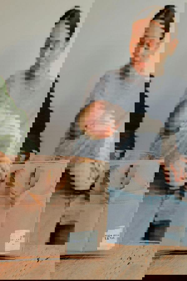 Tiba + Marl T+M Canvas Organiser Caddy / Pocket Tote Insert Desert