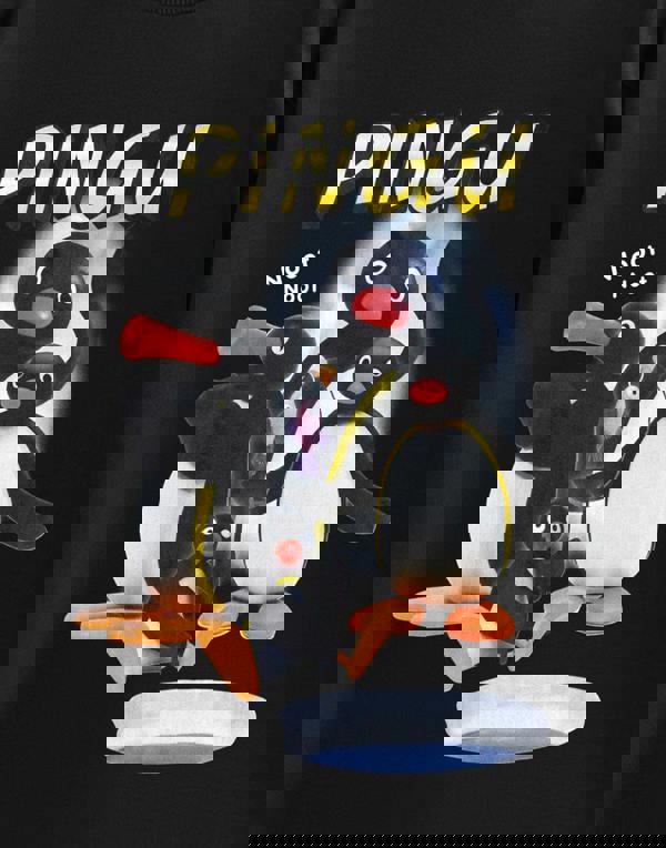 Pingu Unisex Black Noot Short Sleeved T-Shirt