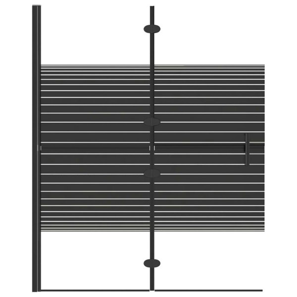 Berkfield Folding Shower Enclosure ESG 100x140 cm Black