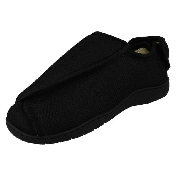 Spot On Unisex Spot On Perforated Cross Over Wide Fitting Slippers
