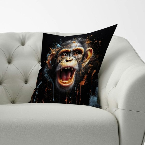 Warren Reed Monkey Face Splashart Cushions