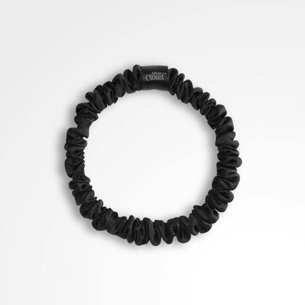 Silver Cloud Beauty Silver Cloud Skinny Hair Scrunchie Black 5 Pack