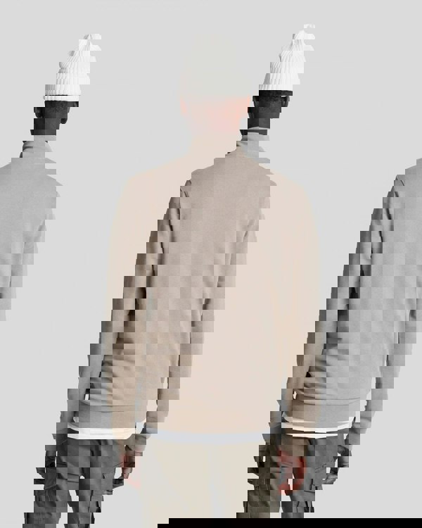 Lyle & Scott Cotton Merino Mens Quarter Zip Jumper - W870 Cove