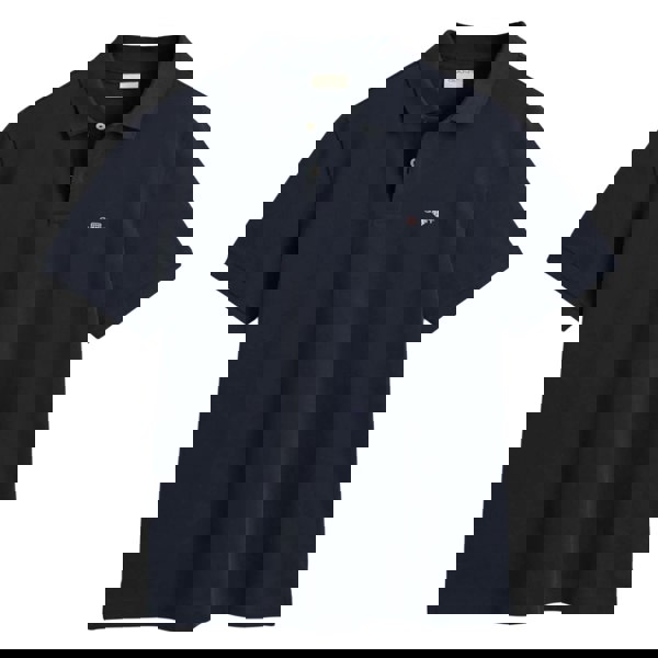 Gant Mens Archive Shield Embroidered Polo Shirt - Blue