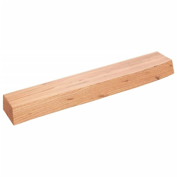 Berkfield Wall Shelf Light Brown 60x10x6 cm Treated Solid Wood Oak