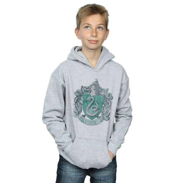 Harry Potter Boys Slytherin Cotton Hoodie - Sports Grey