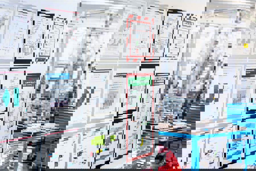 Durable DURAFRAME Magnetic Document Signage Frame for Metal | 5 Pack | A4 Black