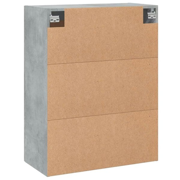 Berkfield Wall Mounted Cabinet Concrete Grey 69.5x34x90 cm Engineered Wood