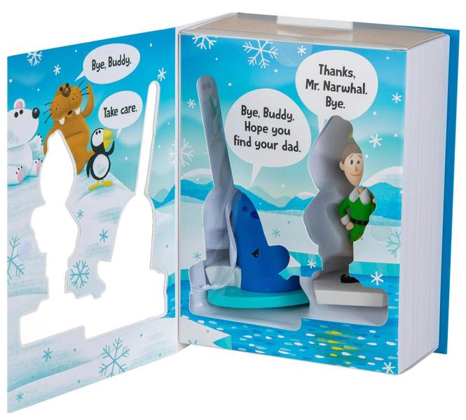 Elf Storied Moments  - Buddy the Elf & Mr Narwhal set of 2 Christmas Tree Ornaments