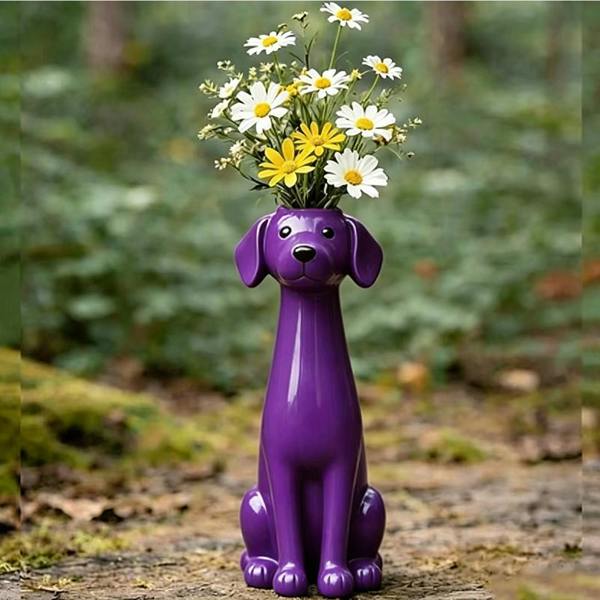 Leaper Cute Cat Dog Animal Shaped Decorative Flower Vase