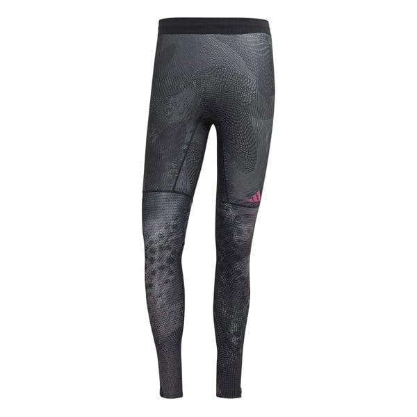 Adidas Mens Adizero Heat.Rdy Technology Long Leggings - Black/Grey