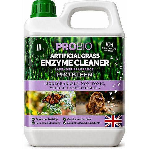 ProKleen Pro-Kleen ProBio Artificial Grass Cleaner Probiotic Based Deodoriser Odour Eliminator Lavender 1L