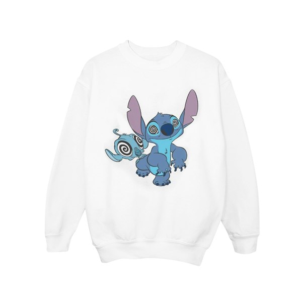 Disney Girls Lilo And Stitch Hypnotized Sweatshirt - White