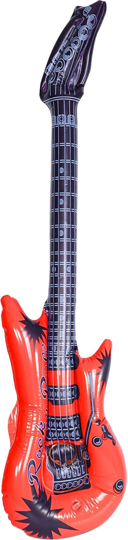 Cheetah Party Inflatable 95cm Guitar Red