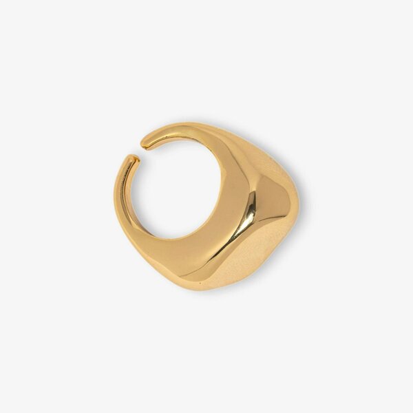 Uchi & Soto Nami Gold Hammered Ring