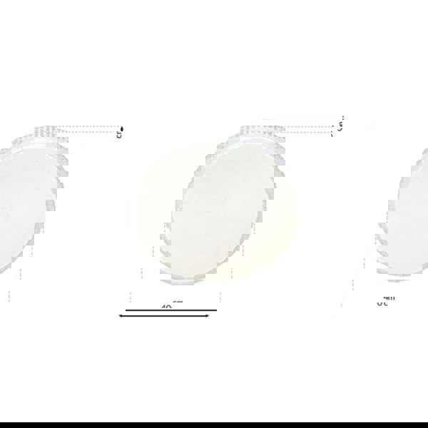 Milagro Cruz LED 40CM 40W Modern Ceiling Light With Fully Adjustable Brightness And Colour Temperature Via Remote Control